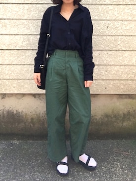 「Teva（テバ）のTeva / プラットフォーム ユニバーサル（サンダル）」を使った、ゆさん（レディース・166cm）の春コーディネート