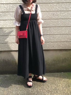 「Teva（テバ）のTeva / プラットフォーム ユニバーサル（サンダル）」を使った、ゆさん（レディース・166cm）の春コーディネート