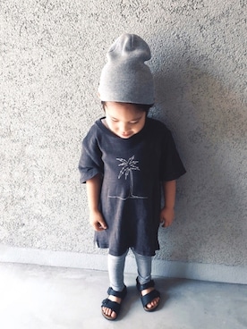 「rag & bone（ラグアンドボーン）のアイテム（トップス）」を使った、kaiさん（キッズ・90cm）の夏コーディネート