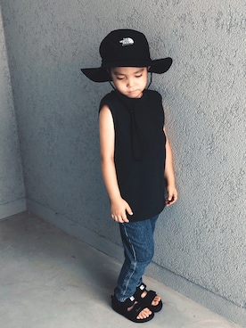 「DIESEL（ディーゼル）のアイテム」を使った、kaiさん（キッズ・110cm）の夏コーディネート