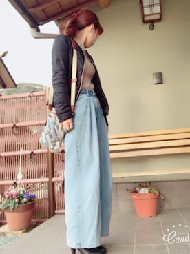 「snidel」｜「アイテム（ブーティ）」を使った、tomさん（レディース・156cm）の冬コーディネート