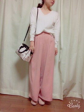 「COACH」｜「アイテム（その他）」を使った、tomさん（レディース・156cm）の春コーディネート