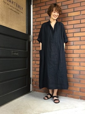 「JOURNAL STANDARD LUXE（ジャーナルスタンダード　ラックス）のアイテム（ワンピース/ドレス）」を使った、Y.Hさん（レディース・159cm）の夏コーディネート