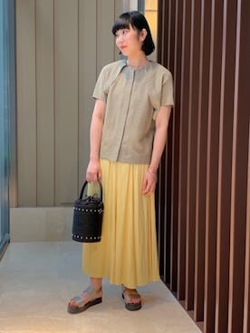 「VONDEL（フォンデル）のアイテム」を使った、KITAGAWAさん（レディース・164cm）の春コーディネート