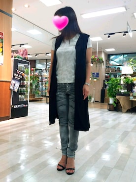 「TORNADO MART（トルネードマート）のアイテム（ジャケット/アウター）」を使った、Kenjiさん（レディース・154cm）の夏コーディネート