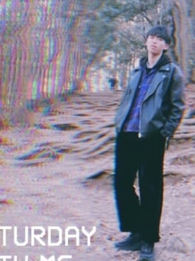 「ベロア」｜「アイテム（ライダースジャケット）」を使った、裸猿さん（メンズ・181cm）の冬コーディネート