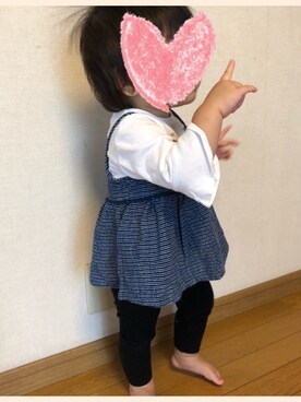 「next（next）のアイテム（チュニック）」を使った、ちゃんまん♡はなこんさん（キッズ・100cm）の秋コーディネート