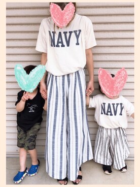 「titivate（ティティベイト）のアイテム」を使った、ちゃんまん♡はなこんさん（キッズ・100cm）の夏コーディネート