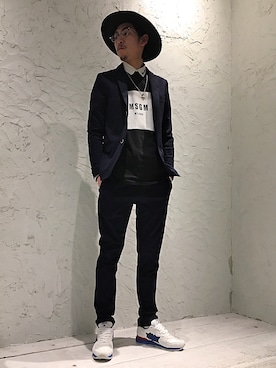 「SOLIDO（ソリード）のアイテム（ジャケット/アウター）」を使った、上ノ山 寛瑛さん（メンズ・172cm）の春コーディネート