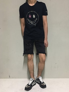 「ビッグジョン」｜上ノ山 寛瑛さん（メンズ・172cm）の夏コーディネート