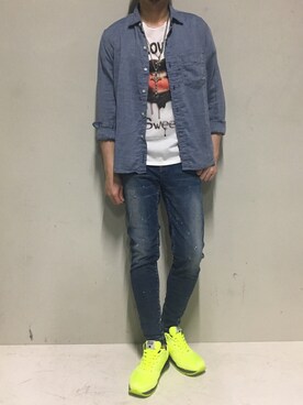 「ヤヌーク」｜上ノ山 寛瑛さん（メンズ・172cm）の夏コーディネート