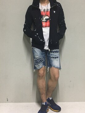 上ノ山 寛瑛さん（メンズ・172cm）の夏コーディネート