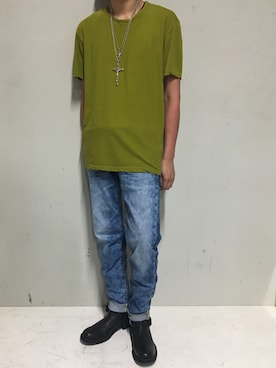 「backlash」｜「アイテム（アクセサリー）」を使った、上ノ山 寛瑛さん（メンズ・172cm）の夏コーディネート