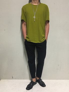 「backlash」｜「アイテム（アクセサリー）」を使った、上ノ山 寛瑛さん（メンズ・172cm）の夏コーディネート