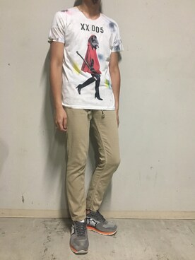 「ヤヌーク」｜上ノ山 寛瑛さん（メンズ・172cm）の夏コーディネート