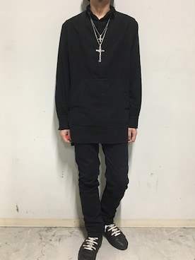 「backlash」｜「アイテム（アクセサリー）」を使った、上ノ山 寛瑛さん（メンズ・172cm）の秋コーディネート