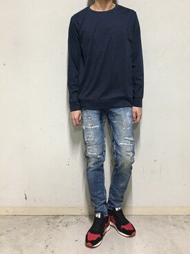 「ミノトール」｜上ノ山 寛瑛さん（メンズ・172cm）の秋コーディネート