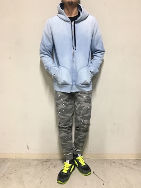 「YANUK（ヤヌーク）のアイテム」を使った、上ノ山 寛瑛さん（メンズ・172cm）の秋コーディネート