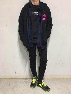 「ビッグジョン」｜上ノ山 寛瑛さん（メンズ・172cm）の冬コーディネート