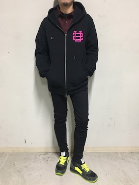 「ビッグジョン」｜上ノ山 寛瑛さん（メンズ・172cm）の冬コーディネート