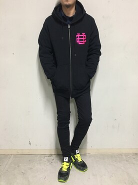 「ビッグジョン」｜上ノ山 寛瑛さん（メンズ・172cm）の冬コーディネート