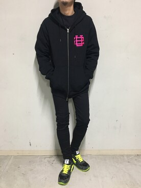 「ビッグジョン」｜上ノ山 寛瑛さん（メンズ・172cm）の冬コーディネート