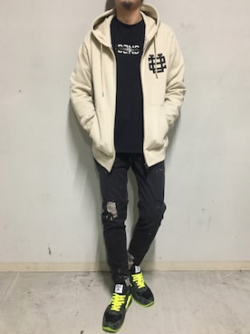 「ビッグジョン」｜上ノ山 寛瑛さん（メンズ・172cm）の冬コーディネート