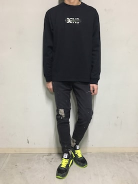 上ノ山 寛瑛さん（メンズ・172cm）の冬コーディネート