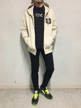「ビッグジョン」｜上ノ山 寛瑛さん（メンズ・172cm）の冬コーディネート