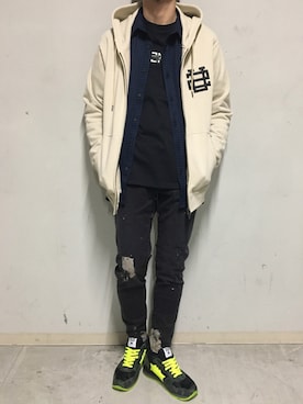 上ノ山 寛瑛さん（メンズ・172cm）の冬コーディネート