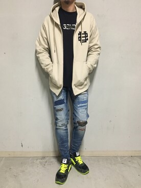 上ノ山 寛瑛さん（メンズ・172cm）の冬コーディネート