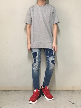 「ミノトール」｜上ノ山 寛瑛さん（メンズ・172cm）の春コーディネート