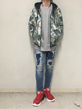 「ミノトール」｜上ノ山 寛瑛さん（メンズ・172cm）の春コーディネート