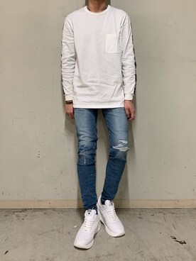 「ビッグジョン」｜上ノ山 寛瑛さん（メンズ・172cm）の春コーディネート