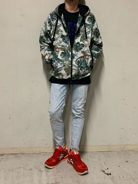 「アトランティックスターズ」｜「アイテム（ブルゾン）」を使った、上ノ山 寛瑛さん（メンズ・172cm）の夏コーディネート
