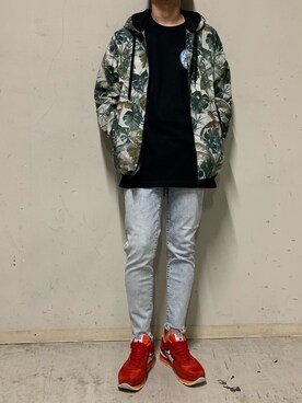 「アトランティックスターズ」｜「アイテム（ブルゾン）」を使った、上ノ山 寛瑛さん（メンズ・172cm）の夏コーディネート