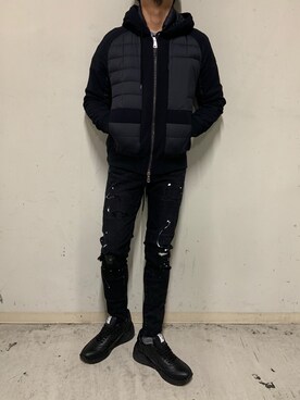 「アトランティックスターズ」｜「アイテム（ダウンジャケット/コート）」を使った、上ノ山 寛瑛さん（メンズ・172cm）の秋コーディネート