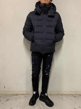 「アトランティックスターズ」｜「アイテム（ダウンジャケット/コート）」を使った、上ノ山 寛瑛さん（メンズ・172cm）の秋コーディネート