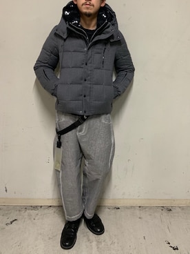 「TATRAS」｜「アイテム（パーカー）」を使った、上ノ山 寛瑛さん（メンズ・172cm）の秋コーディネート