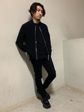 「surt」｜「アイテム（ブルゾン）」を使った、上ノ山 寛瑛さん（メンズ・172cm）の夏コーディネート