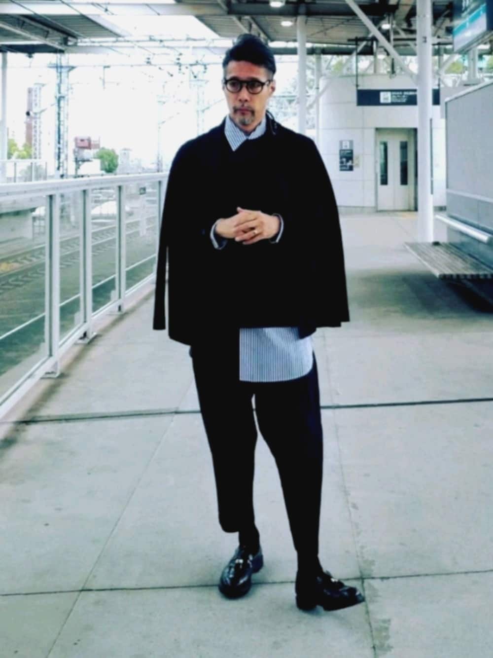 「RAINMAKER、Cartier、HOMME PLISSÉ ISSEY MIYAKE、UNITED TOKYO」｜「assaisonner.のアイテム（ファッション雑貨、ブラック系）」を使った、kaitora19621122さん（メンズ・176cm）の春コーディネートの1枚目の写真