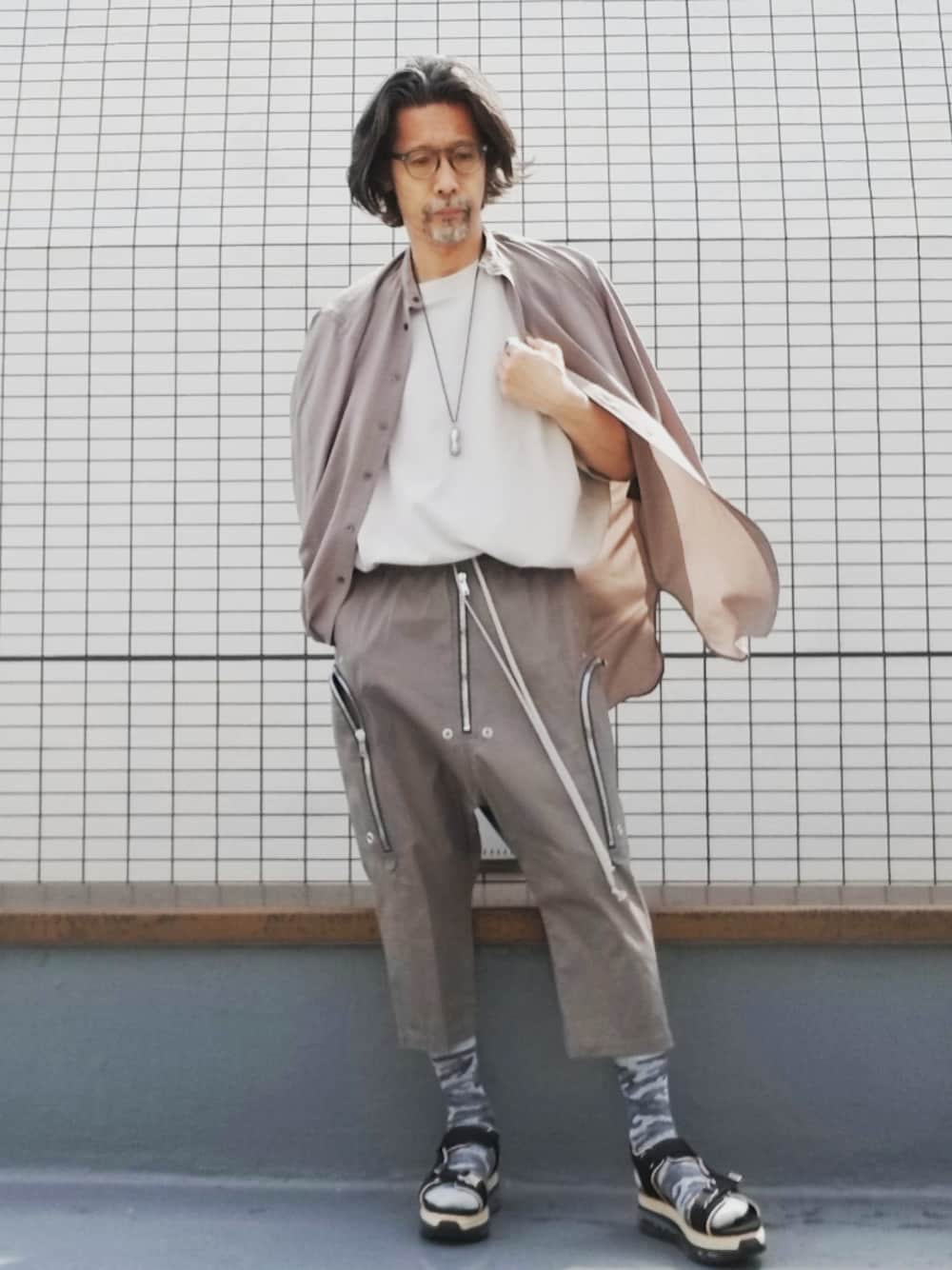 RICK OWENS ハイライズ コットンスキニーカーゴ ベージュ 関税込□RICK OWENS□ハイライズコットンスキニーカーゴパンツ