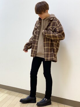 「kutir（クティール）のアイテム（ジャケット/アウター）」を使った、おだまや  さん（メンズ・171cm）の冬コーディネート