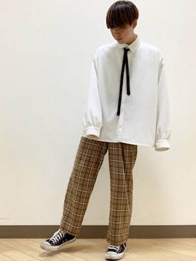 「THE CASUAL（カジュアル）のアイテム（パンツ）」を使った、おだまや  さん（メンズ・171cm）の春コーディネート