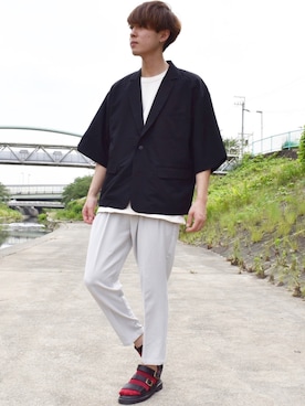 「ZIP FIVE（ジップファイブ）のアイテム（ジャケット/アウター）」を使った、おだまや  さん（メンズ・171cm）の夏コーディネート