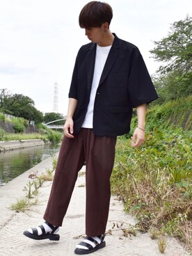 「ZIP FIVE（ジップファイブ）のアイテム（ジャケット/アウター）」を使った、おだまや  さん（メンズ・171cm）の夏コーディネート