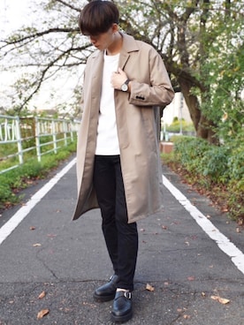 「HARE（ハレ）のアイテム（シューズ）」を使った、おだまや  さん（メンズ・171cm）の秋コーディネート