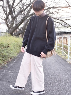 「RAGEBLUE（レイジブルー）のアイテム（ショルダーバッグ）」を使った、おだまや  さん（メンズ・171cm）の冬コーディネート