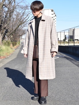 「HARE（ハレ）のアイテム（シューズ）」を使った、おだまや  さん（メンズ・171cm）の冬コーディネート