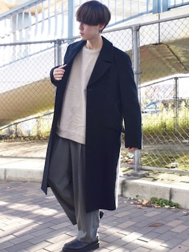 「HARE（ハレ）のアイテム（シューズ）」を使った、おだまや  さん（メンズ・171cm）の冬コーディネート